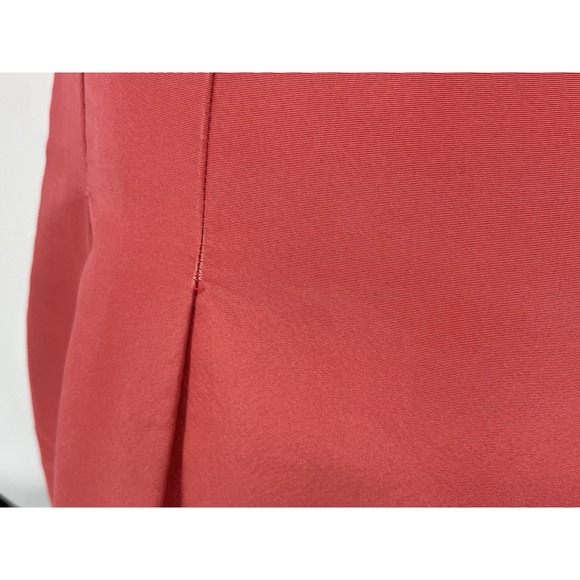 Oscar de La‎ Renta Skirt Embroidered Silk Geometric Coral Size 6 Small A Line - Picture 6 of 9